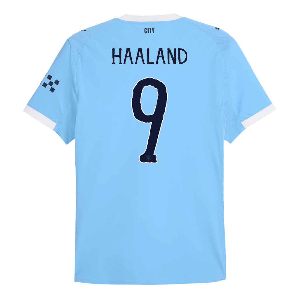 Soccer Kits Authentic HAALAND #9 Manchester City Home Soccer Jersey 2025/26 Blue - Club World Cup